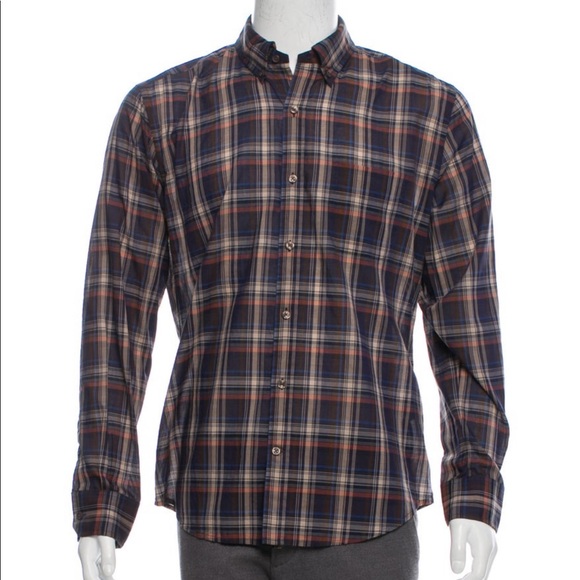 Vince plaid button down